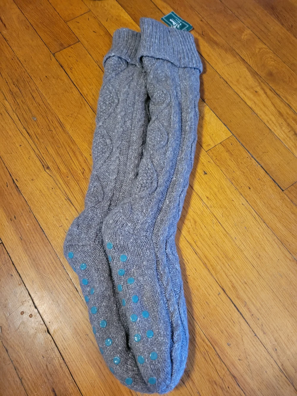 LL Bean Fire Side Lined Gripper Socks